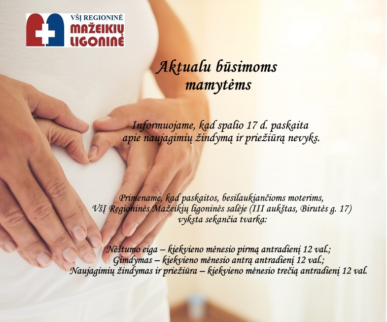 Aktualu būsimoms mamytėms