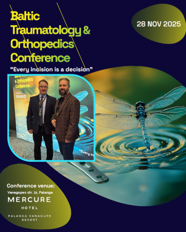 VšĮ Mažeikių ligoninės gydytojai dalyvavo Baltijos traumatologų–ortopedų konferencijoje