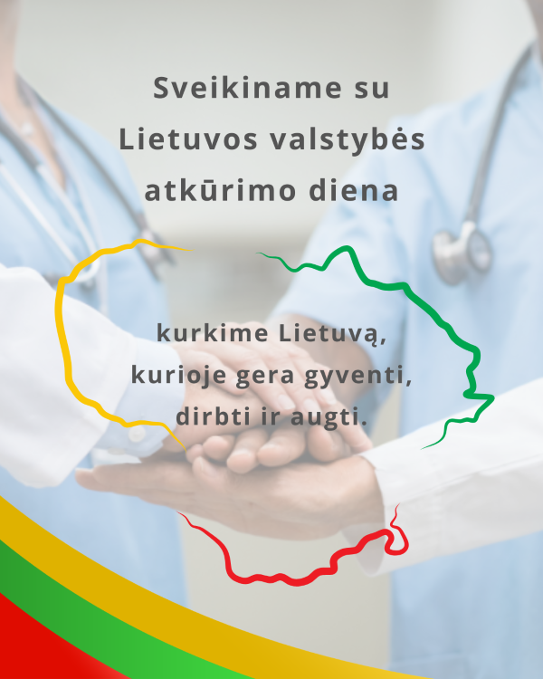 Sveikiname su Lietuvos atkūrimo diena